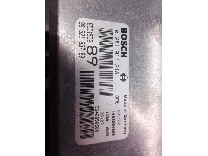 Recambio de centralita motor uce para peugeot 307 break / sw (s1) break xs referencia OEM IAM 0281011248 0281011248 9652183780