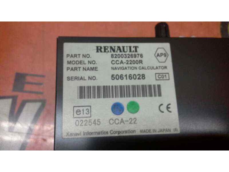 Recambio de sistema navegacion gps para renault laguna ii grandtour (kg0) referencia OEM IAM 8200326976 8200326976 