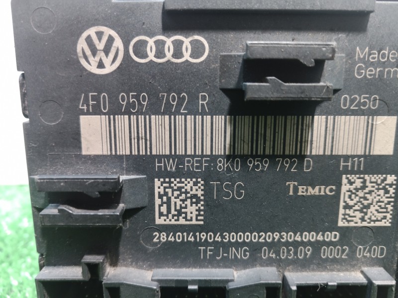 Recambio de modulo electronico para audi q5 (8r) 3.0 tdi referencia OEM IAM 4F0959792R 4F0959792R 8K0959792D