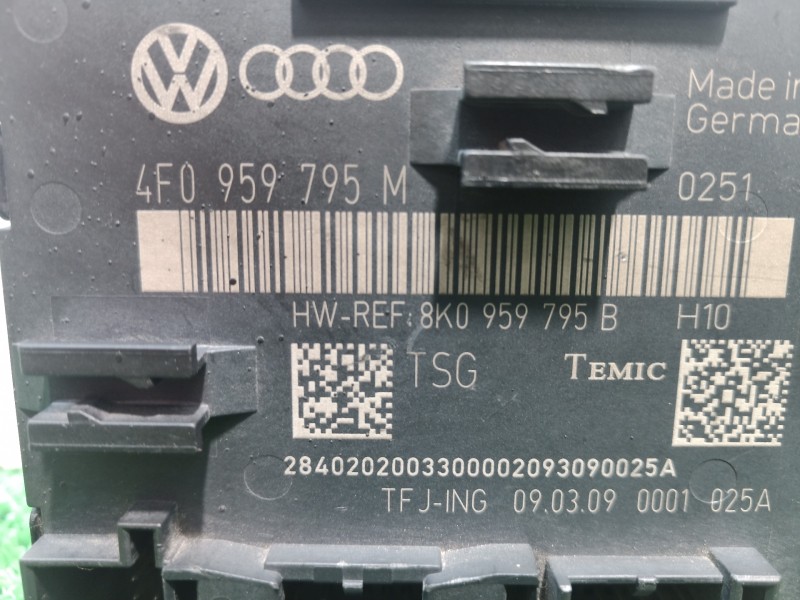 Recambio de modulo electronico para audi q5 (8r) 3.0 tdi referencia OEM IAM 4F0959795M 4F0959795M 8K0959795B