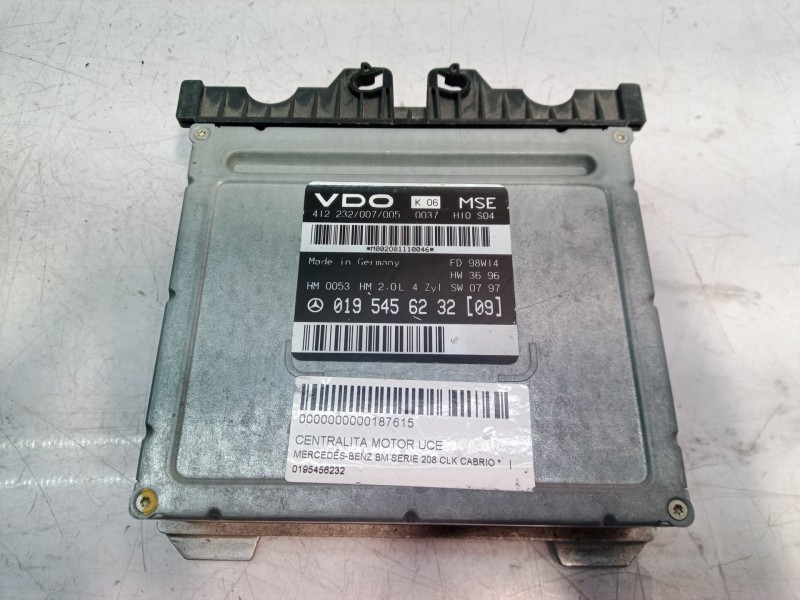 Recambio de centralita motor uce para mercedes-benz clase clk (w208) cabrio referencia OEM IAM 0195456232 0195456232 0195456232