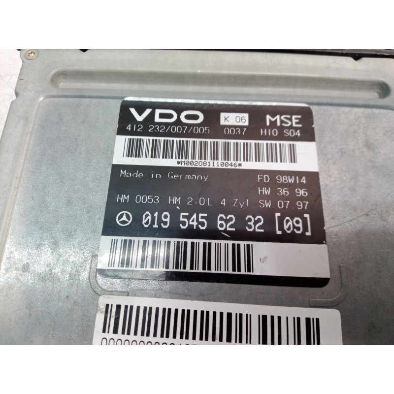 Recambio de centralita motor uce para mercedes-benz clase clk (w208) cabrio referencia OEM IAM 0195456232 0195456232 0195456232
