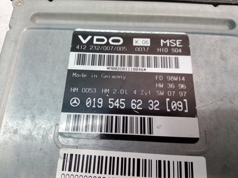 Recambio de centralita motor uce para mercedes-benz clase clk (w208) cabrio referencia OEM IAM 0195456232 0195456232 0195456232