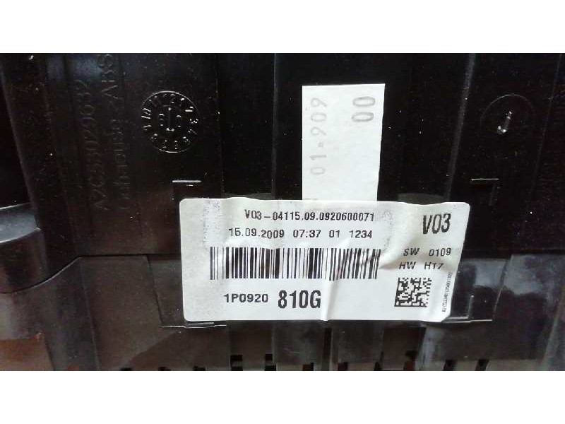 Recambio de cuadro instrumentos para seat altea xl (5p5) stylance / style referencia OEM IAM 1P0920810G VDOA2C53348125 