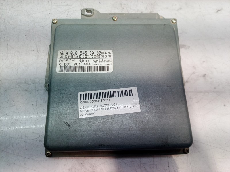 Recambio de centralita motor uce para mercedes-benz clase e (w210) berlina referencia OEM IAM A0185453032 A0185453032 0281001494