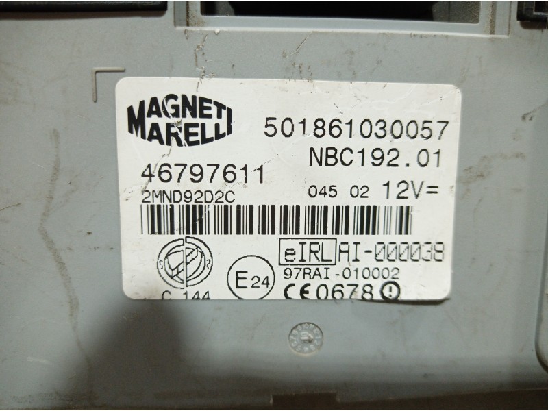 Recambio de unidad control multiplexado para fiat stilo (192) referencia OEM IAM 46797611 46797611 46797611