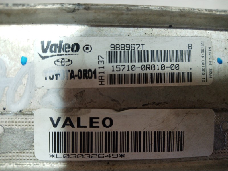 Recambio de enfriador aceite motor para toyota rav 4 (a3) executive referencia OEM IAM 157100R01000 157100R01000 157100R01000