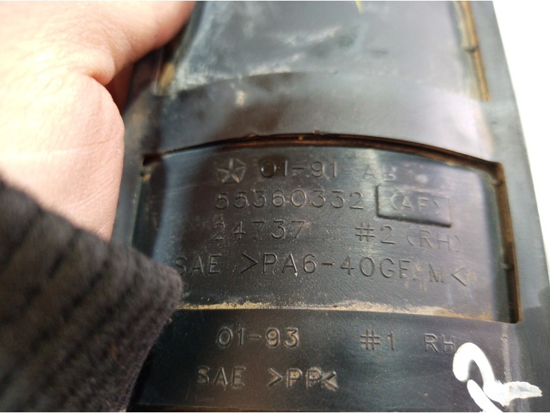 Recambio de maneta exterior delantera derecha para jeep cherokee (kj) 2.5 crd básico referencia OEM IAM 55360332 55360332 553603