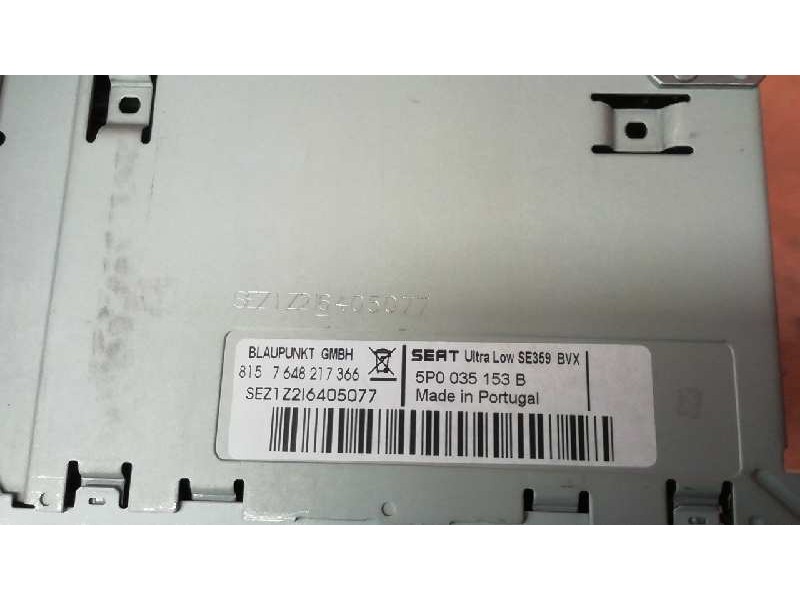 Recambio de sistema audio / radio cd para seat altea xl (5p5) stylance / style referencia OEM IAM 5P0035153B  