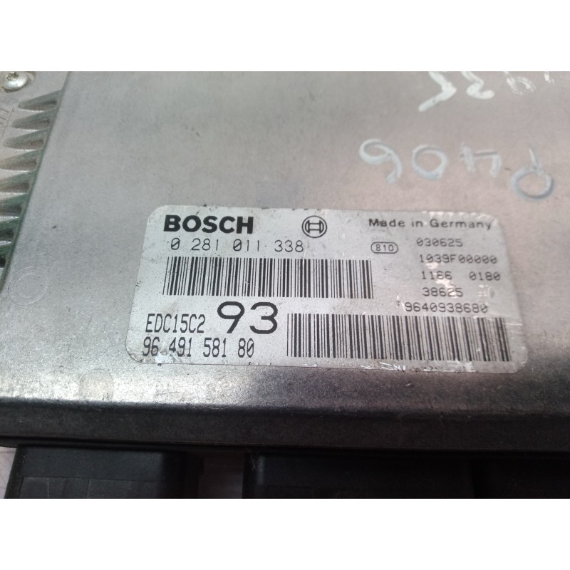 Recambio de centralita motor uce para peugeot 406 berlina (s1/s2) srdt referencia OEM IAM 0281011338 0281011338 0281011338