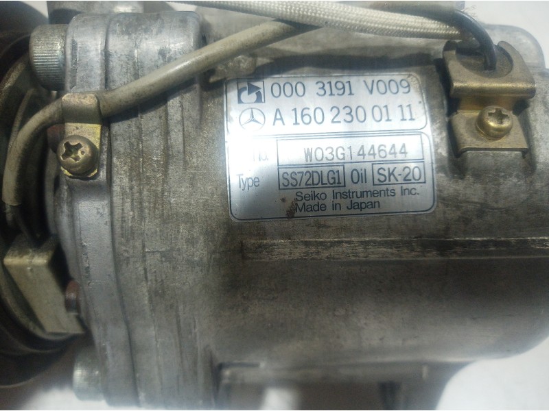 Recambio de compresor aire acondicionado para smart coupe básico (45kw) referencia OEM IAM A1602300111 A1602300111 0003191V009