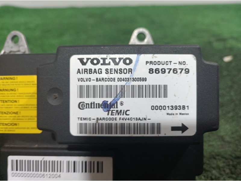 Recambio de centralita airbag para volvo v50 familiar 2.4 kinetic referencia OEM IAM 8697679 8697679 00001393B1
