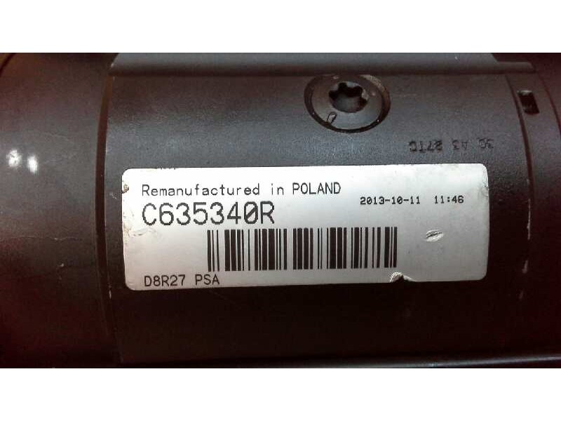 Recambio de motor arranque para peugeot 207 1.4 hdi referencia OEM IAM C635340R C635340R C635340R
