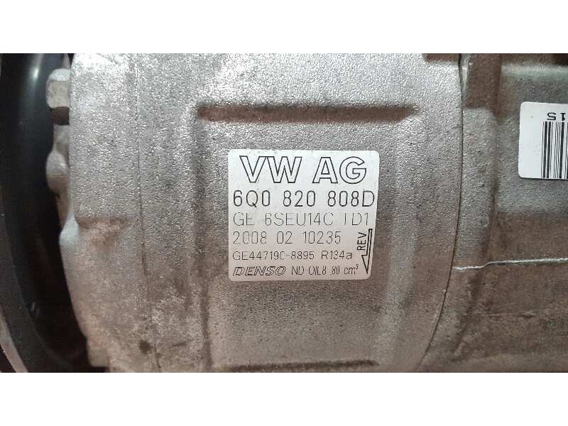 Recambio de compresor aire acondicionado para seat ibiza (6j5) reference referencia OEM IAM 6Q0820808D 6Q0820808D 6Q0820808D