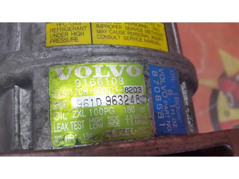 Recambio de compresor aire acondicionado para volvo s80 berlina 2.9 referencia OEM IAM 9166103 961D963248 9166103