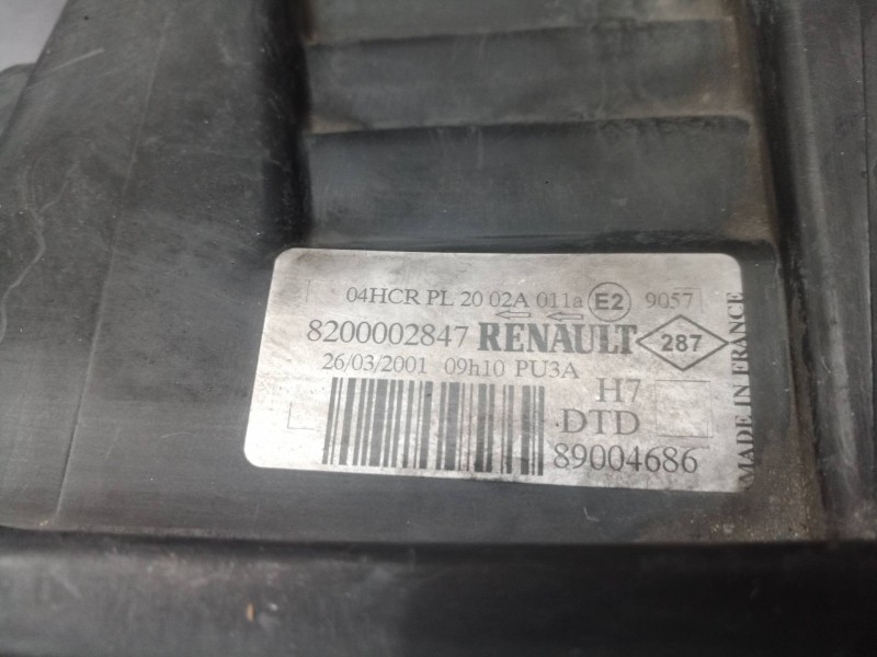 Recambio de faro derecho para renault laguna ii (bg0) referencia OEM IAM 8200002847 8200002847 8200002847