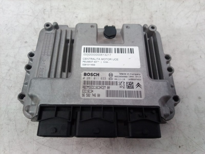 Recambio de centralita motor uce para peugeot 407 referencia OEM IAM 0281011633 0281011633 9658274680