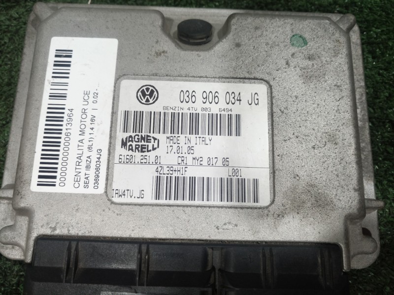Recambio de centralita motor uce para seat ibiza (6l1) 1.4 16v referencia OEM IAM 036906034JG 6160125101 