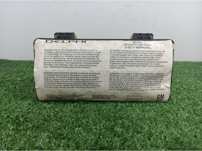Recambio de airbag delantero derecho para opel tigra twin top edition referencia OEM IAM 93335024 93335024 16835554