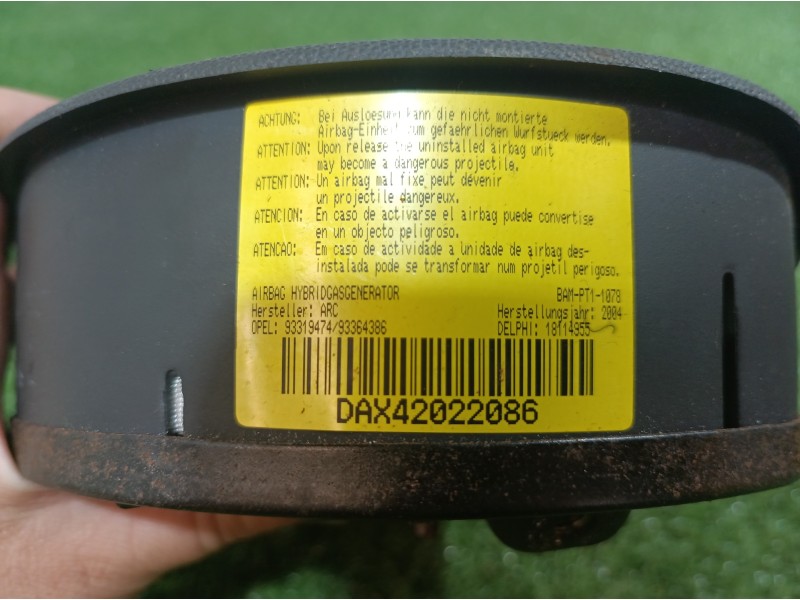 Recambio de airbag volante para opel tigra twin top edition referencia OEM IAM 93319474 93319474 18114955