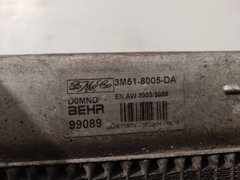 Recambio de radiador agua para volvo v50 familiar 2.4 kinetic referencia OEM IAM 3M518005DA 3M518005 3M518005