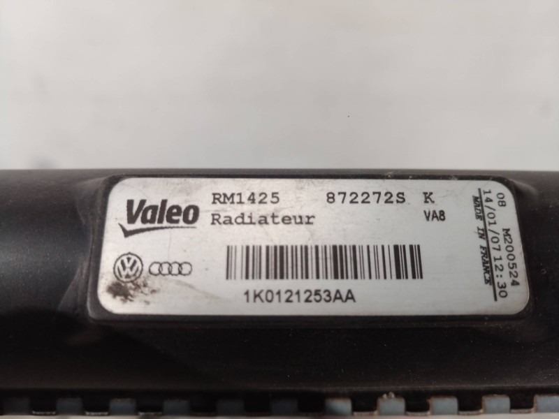 Recambio de radiador agua para seat leon (1p1) reference referencia OEM IAM 1K0121253AA 1K0121253 1K0121253