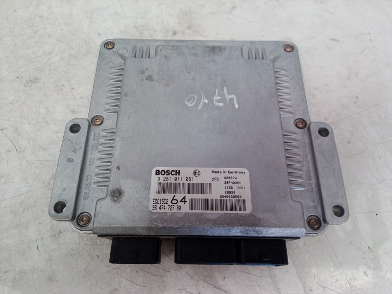 Recambio de centralita motor uce para peugeot 307 (s1) xs referencia OEM IAM 0281011081 0281011081 9647472780