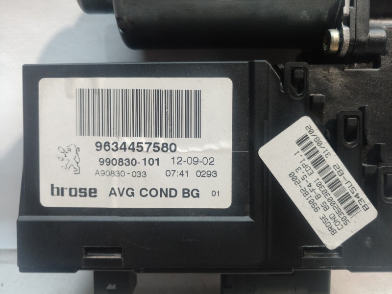 Recambio de motor elevalunas delantero izquierdo para peugeot 307 (s1) xs referencia OEM IAM 9634457580 9634457580 9634457580