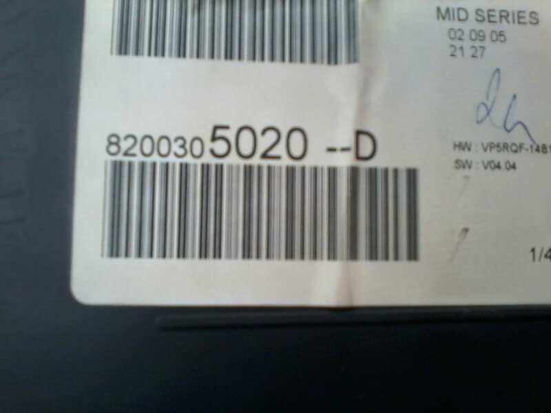 Recambio de cuadro instrumentos para renault clio iii dynamique referencia OEM IAM 8200305020 8200305020 