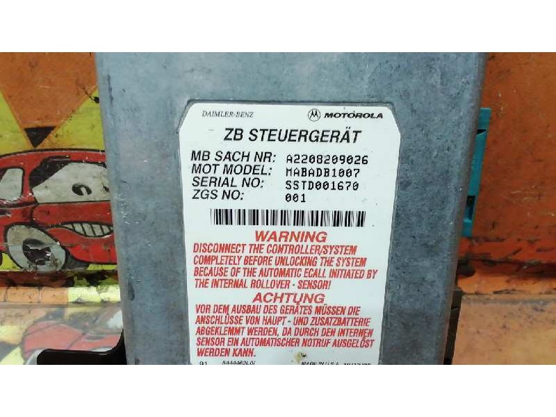 Recambio de modulo electronico para mercedes-benz clase cl (w215) coupe 500 (215.375) referencia OEM IAM A2208209026  