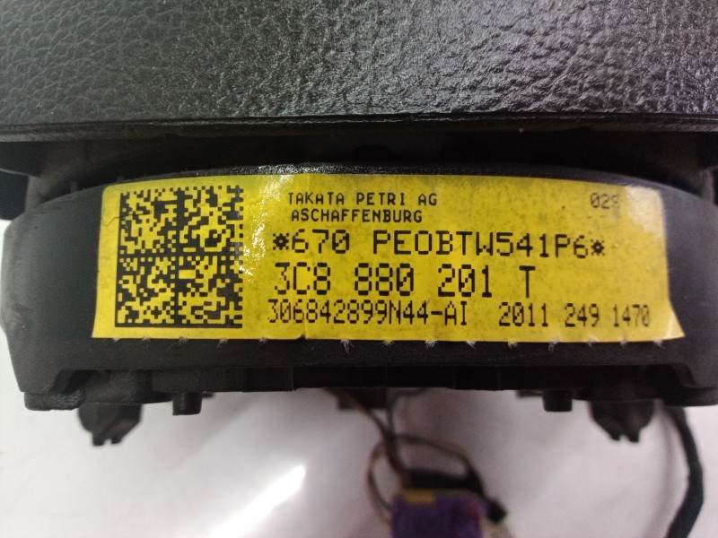 Recambio de airbag volante para volkswagen golf vi (5k1) rabbit referencia OEM IAM 3C8880201T 3C8880201T 3C8880201