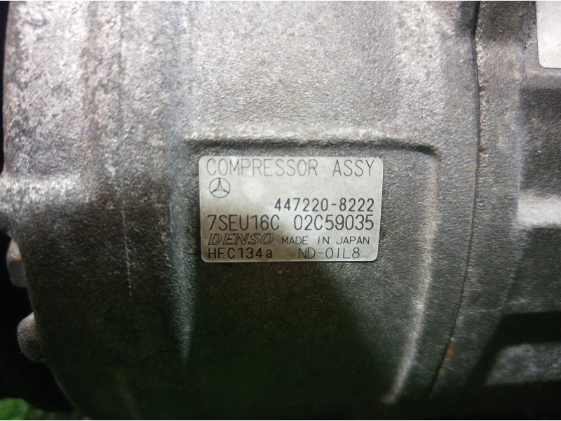 Recambio de compresor aire acondicionado para mercedes-benz clase c (w203) berlina 180 (203.035) referencia OEM IAM A0002306511 