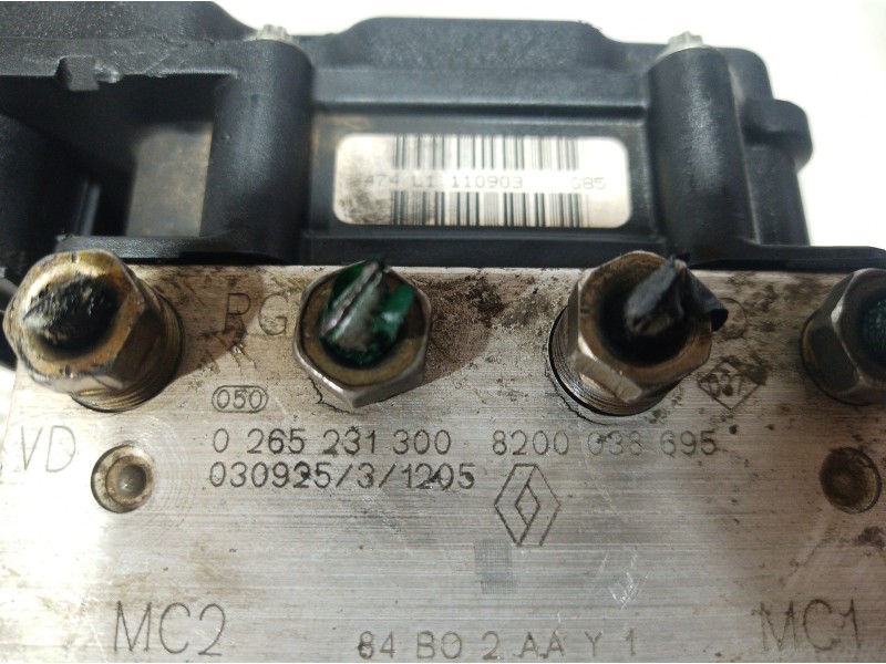 Recambio de abs para renault megane ii berlina 3p pack authentique referencia OEM IAM 0265231300 0265231300 8200038695