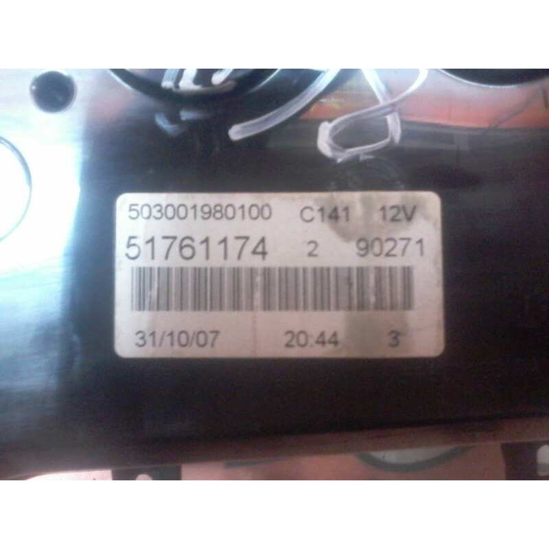 Recambio de cuadro instrumentos para fiat bravo (198) 1.9 8v jtd cat referencia OEM IAM 51761174 51761174 51761174 Recambio de cuadro instrumentos para fiat bravo (198) 1.9 8v jtd cat referencia OEM IAM 51761174 51761174 51761174