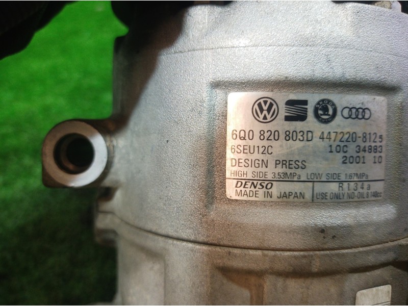 Recambio de compresor aire acondicionado para seat ibiza (6l1) 1.4 16v referencia OEM IAM 6Q0820803D 6Q0820803D 6Q0820803D