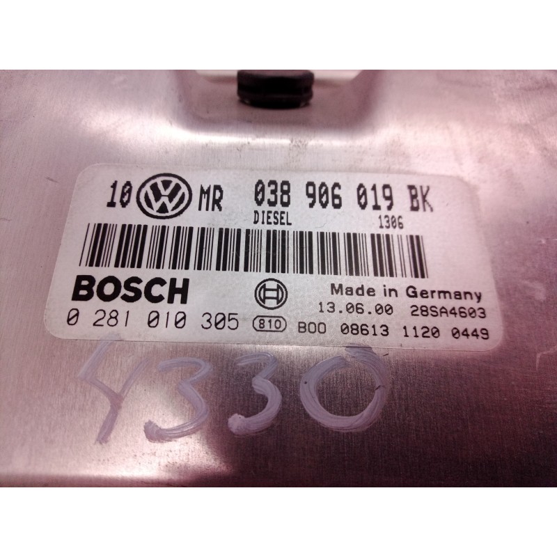 Recambio de centralita motor uce para volkswagen passat berlina (3b2) comfortline referencia OEM IAM 038906019BK 038906019 02810