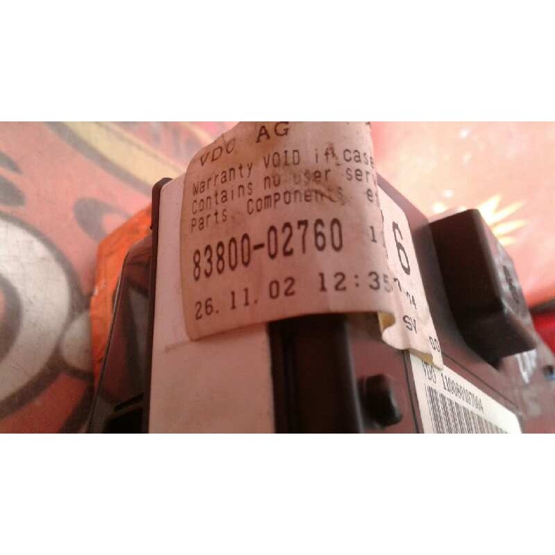 Recambio de cuadro instrumentos para toyota corolla (e12) 2.0 d-4d linea sol berlina referencia OEM IAM 110080107004 8380002760 