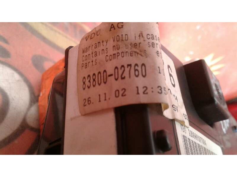 Recambio de cuadro instrumentos para toyota corolla (e12) 2.0 d-4d linea sol berlina referencia OEM IAM 110080107004 8380002760 