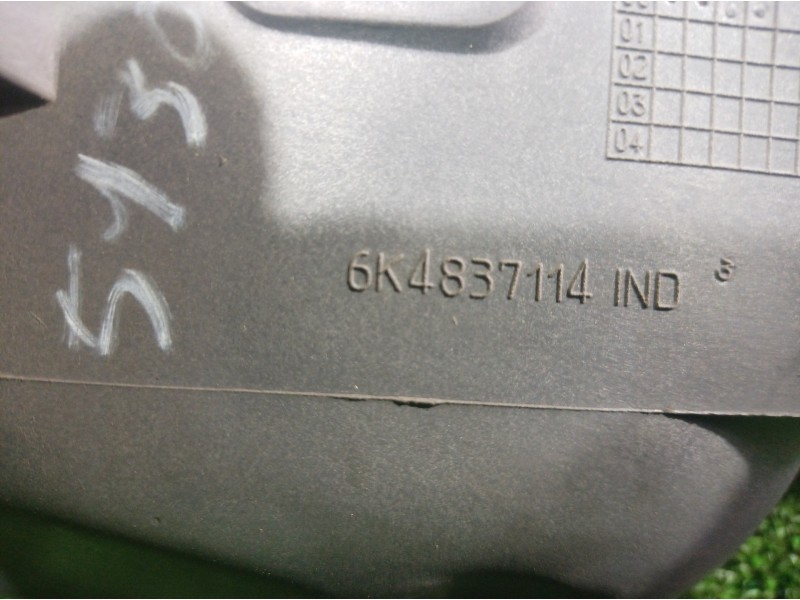 Recambio de maneta interior trasera derecha para seat cordoba berlina (6k2) stella referencia OEM IAM 6K4837114 6K4837114 6K4837