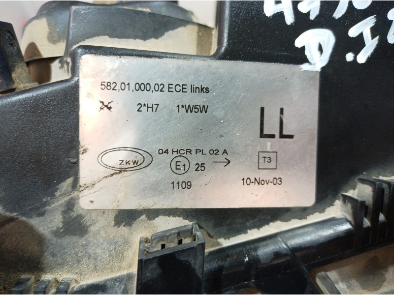 Recambio de faro izquierdo para bmw serie 3 berlina (e46) 320d referencia OEM IAM 5820100002 5820100002 5820100002