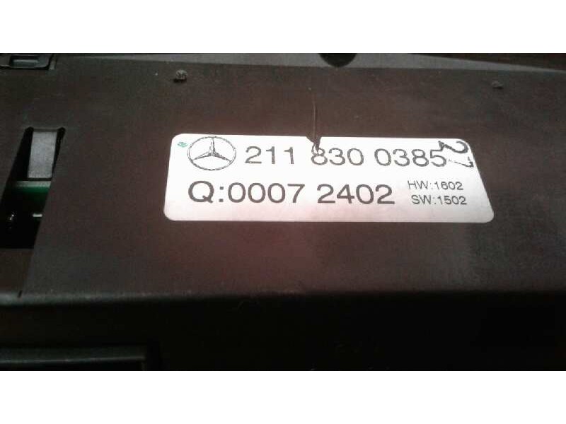 Recambio de mando climatizador para mercedes-benz clase e (w211) berlina e 270 cdi (211.016) referencia OEM IAM 2118300385 21183