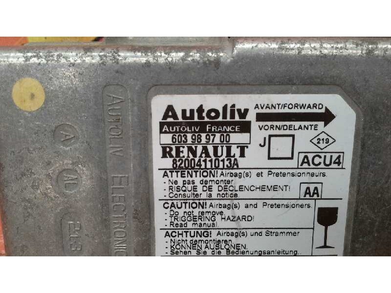 Recambio de centralita airbag para renault scenic ii 1.9 dci diesel referencia OEM IAM 603989700 8200411013A 