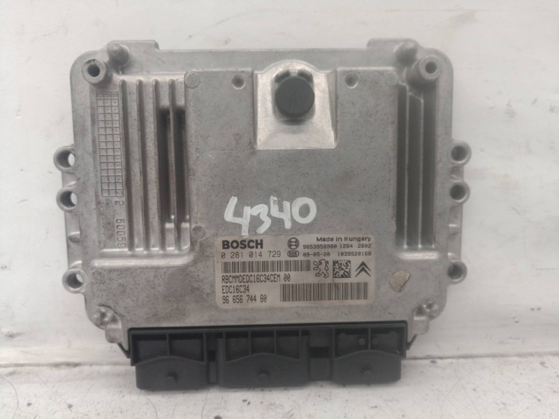 Recambio de centralita motor uce para citroën c4 picasso exclusive referencia OEM IAM 0281014729 0281014729 9665674480
