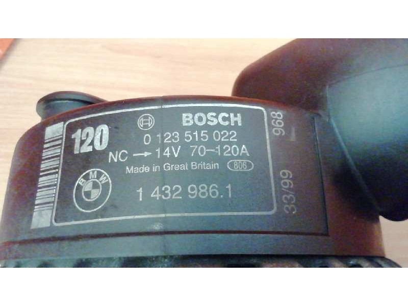 Recambio de alternador para bmw serie 3 coupe (e46) 323 ci referencia OEM IAM 14329861 0123515022 