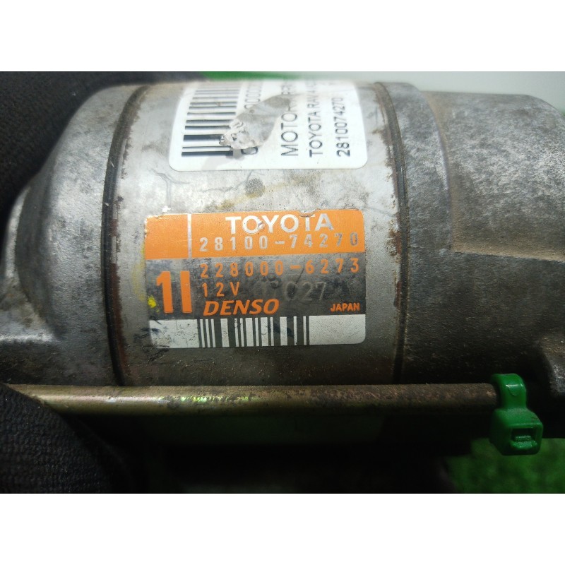 Recambio de motor arranque para toyota rav 4 (a2) 2.0 luna 4x4 referencia OEM IAM 2810074270 2810074270 2280006273