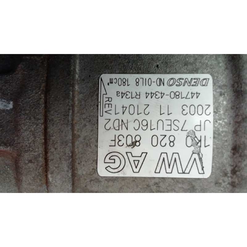 Recambio de compresor aire acondicionado para volkswagen golf v berlina (1k1) trendline referencia OEM IAM 1K0820803F 4471804344