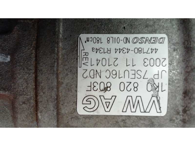 Recambio de compresor aire acondicionado para volkswagen golf v berlina (1k1) trendline referencia OEM IAM 1K0820803F 4471804344