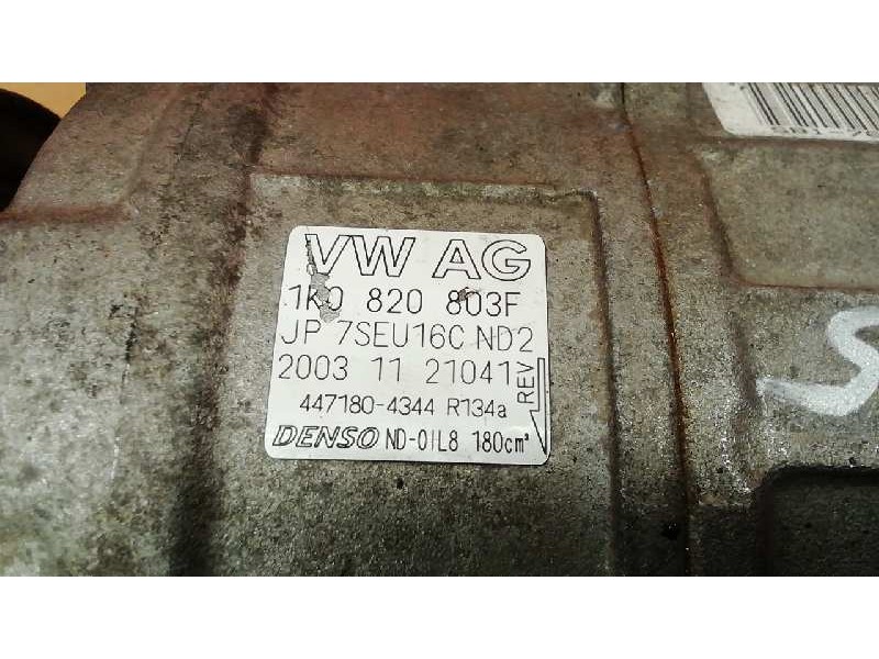 Recambio de compresor aire acondicionado para volkswagen golf v berlina (1k1) trendline referencia OEM IAM 1K0820803F 4471804344