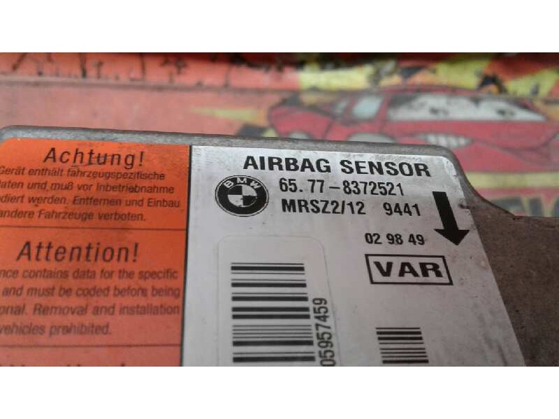 Recambio de centralita airbag para bmw serie 5 berlina (e39) 530d referencia OEM IAM 65778372521 MRSZ2129441 65778372521