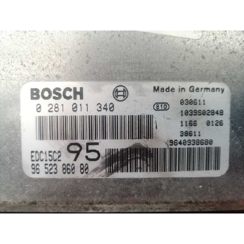 Recambio de centralita motor uce para citroën c5 berlina 2.0 hdi x referencia OEM IAM 9652386080 0281011340 